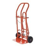 GPC Folding Cylinder Trolley Holds 2 x 140-300mm Cylinders Orange