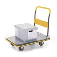 GPC Deluxe Folding Trolley 350kg Capacity 620 x 870 x 914mm Yellow
