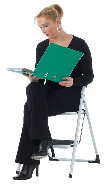 GPC Folding Step with Soft Grip Handle, 2 Tread