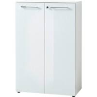 GERMANIA Melamine Filing Cabinet Lockable 800 x 370 x 1,200 mm White