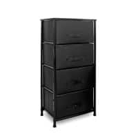 Clarisworld Storage Unit PP-9953BK with 4 Drawers Black