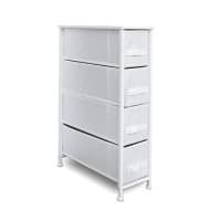 Clarisworld Storage Unit PP-9948WT with 4 Drawers White