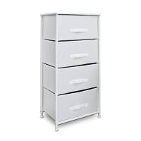 Clarisworld Storage Unit PP-9952WT with 4 Drawers White