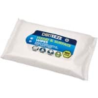 Dirteeze Hand and Surface Wipes Flowpack 100 Wipes