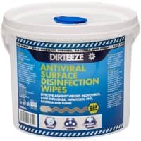 Dirteeze Disinfectant Surface Wipes Antiviral 225 Sheets