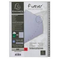 Exacompta Numerical Dividers 1 to 31 Grey A4