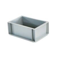 EXPORTA Stacking Container Euro 4.4 L Grey Polypropylene 30 x 20 x 12 cm Pack of 5