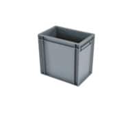 EXPORTA Stacking Container Euro 11.5 L Grey Polypropylene 30 x 20 x 29 cm Pack of 5
