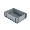 EXPORTA Stacking Container with Closed Handles Euro 10 L Grey Polypropylene 40 x 30 x 12 cm Pack of 5