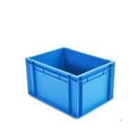 EXPORTA Stacking Container with Closed Handles Euro 20 L Blue Polypropylene 40 x 30 x 23 cm Pack of 5