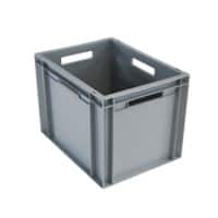 EXPORTA Stacking Container Euro 25.5 L Grey Polypropylene 40 x 30 x 29 cm Pack of 5