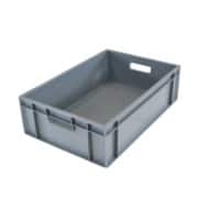 EXPORTA Stacking Container Euro 28.5 L Grey Polypropylene 60 x 40 x 17.5 cm Pack of 5