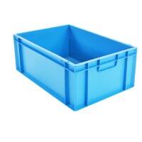 EXPORTA Stacking Container with Closed Handles Euro 41.9 L Blue Polypropylene 60 x 40 x 23 cm Pack of 5