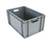 EXPORTA Stacking Container Euro 53.5 L Grey Polypropylene 60 x 40 x 29 cm Pack of 5