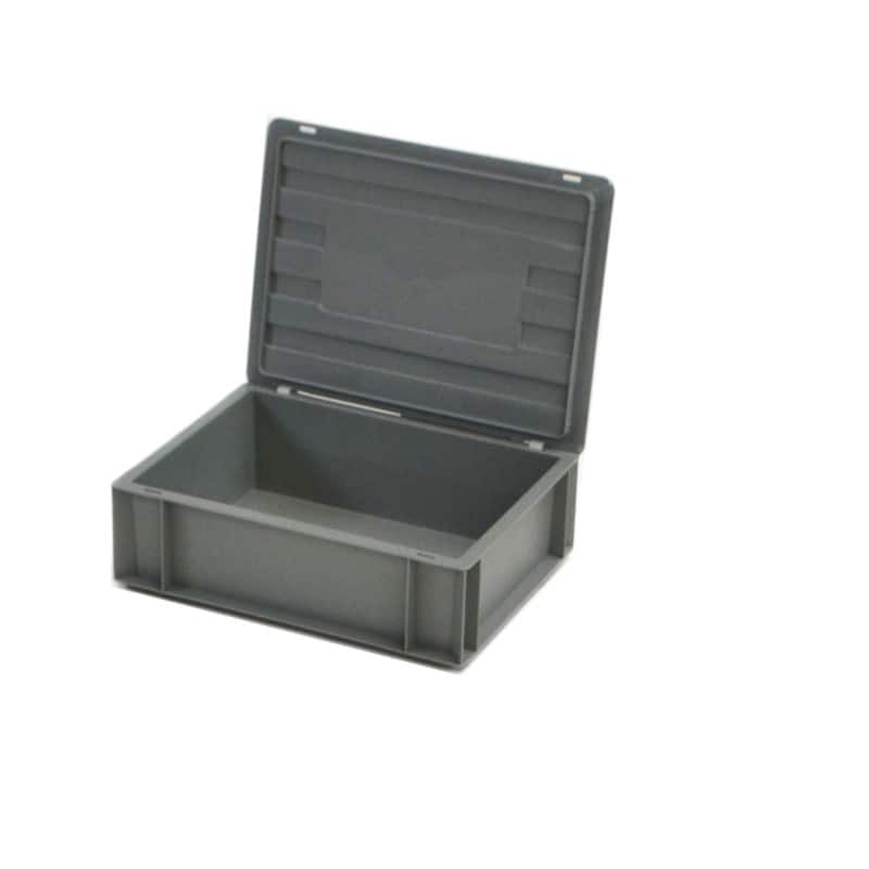 EXPORTA PP (Polypropylene) Stacking Container 10 L Grey 40 x 30 x 12 cm Pack of 5