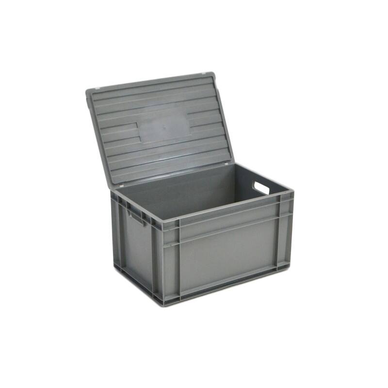 EXPORTA PP (Polypropylene) Stacking Container 63.4 L Grey 60 x 40 x 34 cm Pack of 5