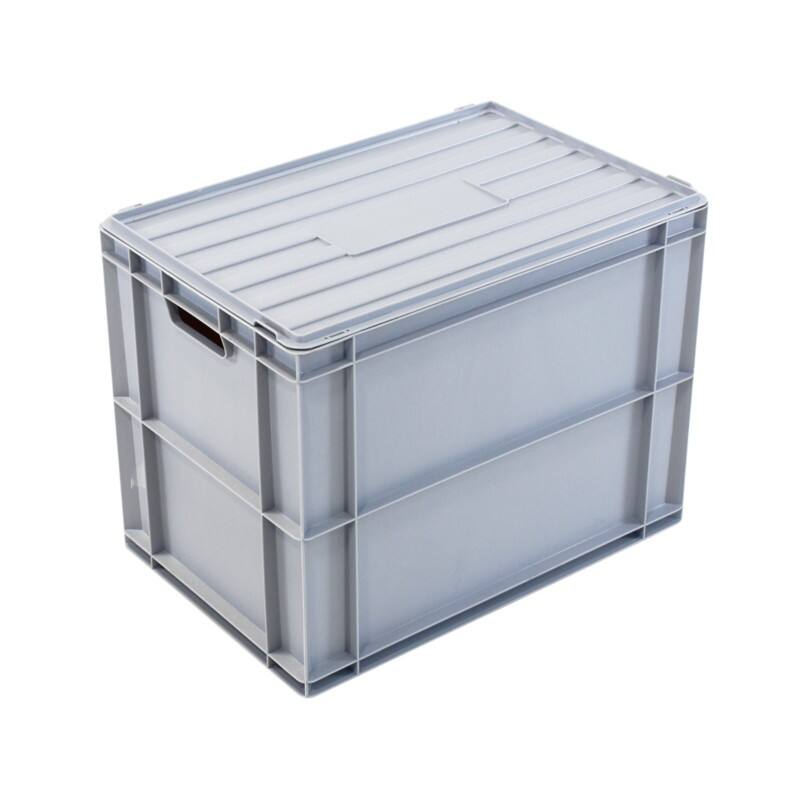 EXPORTA PP (Polypropylene) Stacking Container 85 L Grey 60 x 40 x 45 cm Pack of 5