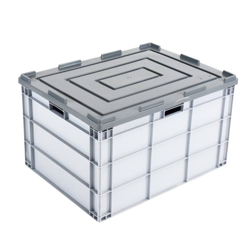 EXPORTA PP (Polypropylene) Stacking Container 170 L Grey 80 x 60 x 45 cm Pack of 5