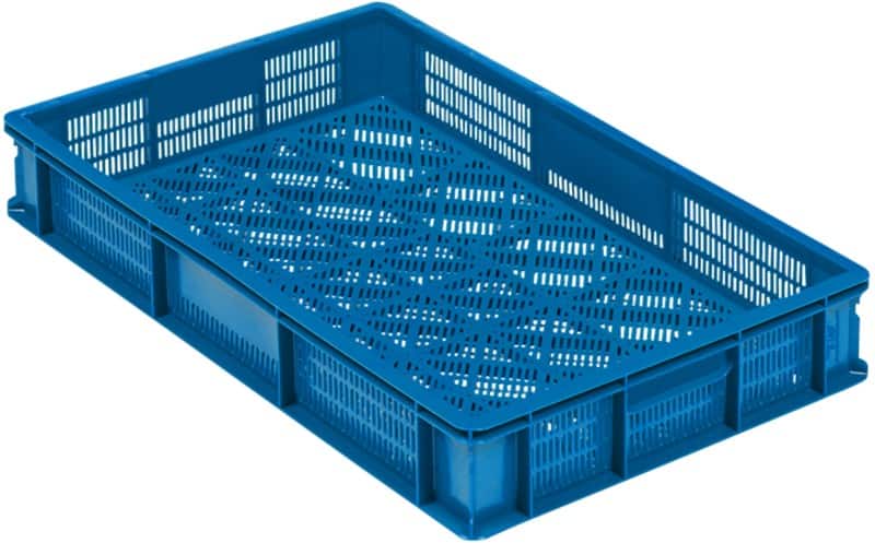 EXPORTA PP (Polypropylene) Crate 18 L Blue 60 x 40 x 10 cm Pack of 5