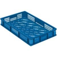 EXPORTA Crate Euro 18 L Blue Polypropylene 60 x 40 x 10 cm Pack of 5