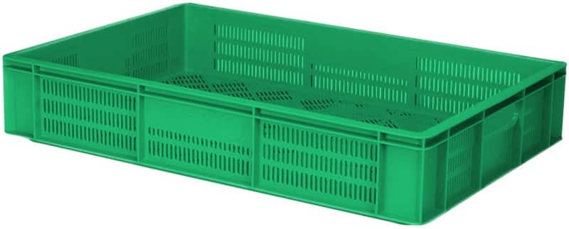 EXPORTA PP (Polypropylene) Crate 18 L Green 60 x 40 x 10 cm Pack of 5