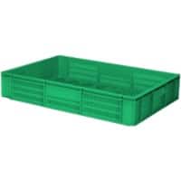 EXPORTA Crate Euro 18 L Green Polypropylene 60 x 40 x 10 cm Pack of 5