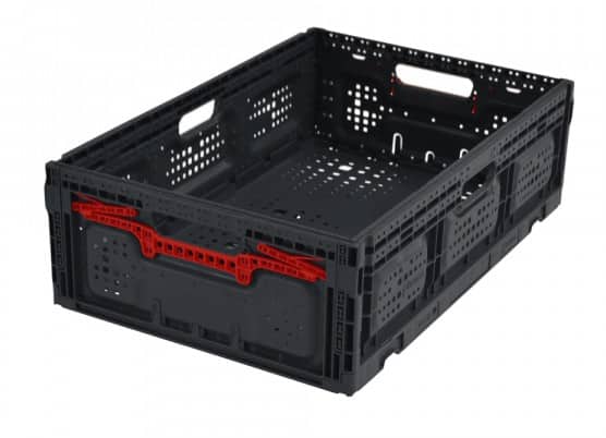 EXPORTA PP (Polypropylene) Crate 39 L Grey, Red 60 x 40 x 18.5 cm Pack of 5