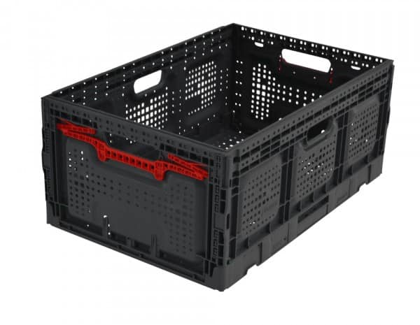 EXPORTA PP (Polypropylene) Crate 55 L Grey, Red 60 x 40 x 25.9 cm Pack of 5