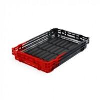 EXPORTA Picker Crate 18.5 L Grey, Red High-Density Polyethylene 60 x 40 x 10 cm Pack of 5