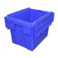 EXPORTA Attached Lid Container 25 L Blue Polypropylene 40 x 30 x 30.6 cm Pack of 5