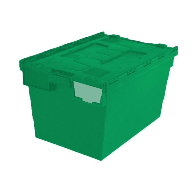 EXPORTA PP (Polypropylene) Storage Box 60 L Green 60 x 40 x 34 cm Pack of 5