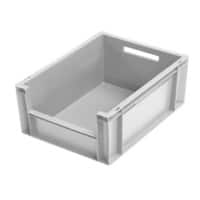 EXPORTA Stacking Container Euro Grey Polypropylene 60 x 40 x 20 cm Pack of 5