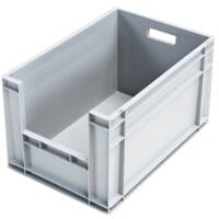 EXPORTA Stacking Container Euro Grey Polypropylene 60 x 40 x 35 cm Pack of 5