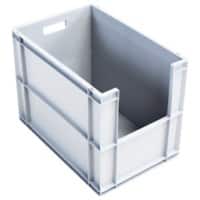 EXPORTA Stacking Container Euro Grey Polypropylene 60 x 40 x 45 cm Pack of 5