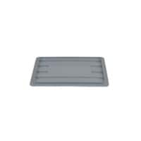 EXPORTA Stacking Container Euro Grey Polypropylene 30 x 40 cm Pack of 5