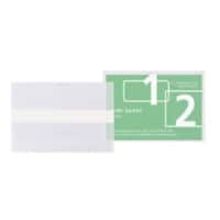 3L Business Card Holders Self-adhesive Transparent PLA Polylactic acid 9.5 x 6 cm Pack of 10