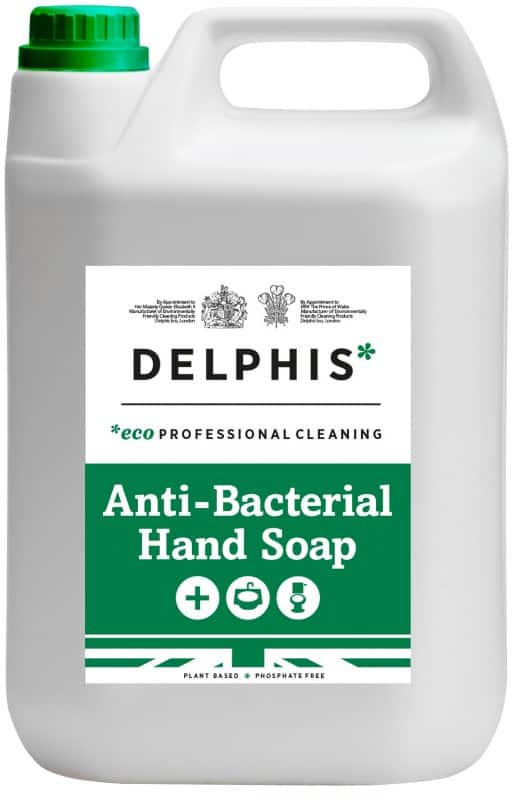 Delphis Eco Hand Care Hand Soap Antibacterial Liquid White ABHW050 5 L