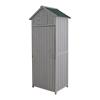 Outsunny Garden Shed Outdoors Water proof Grey 542 mm x 770 mm x 1790 mm