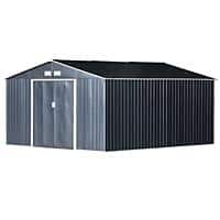 Outsunny Garden Shed Storage Outdoors Water proof Deep Grey 3820 mm x 3400 mm x 2000 mm