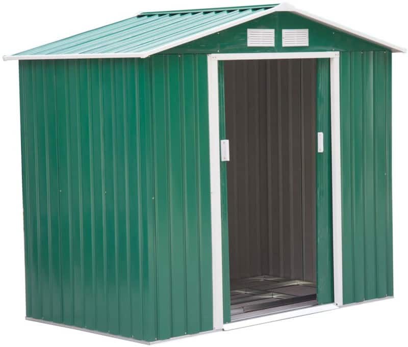 OutSunny Garden Shed 1.27 x 2.13 x 1.85 m Green