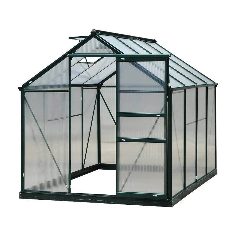 OutSunny Greenhouse 2.52 x 1.9 x 2.01 m Green