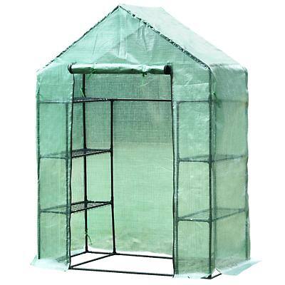 Outsunny Greenhouse Outdoors Waterproof Green 730 mm x 1430 mm x 1950 mm