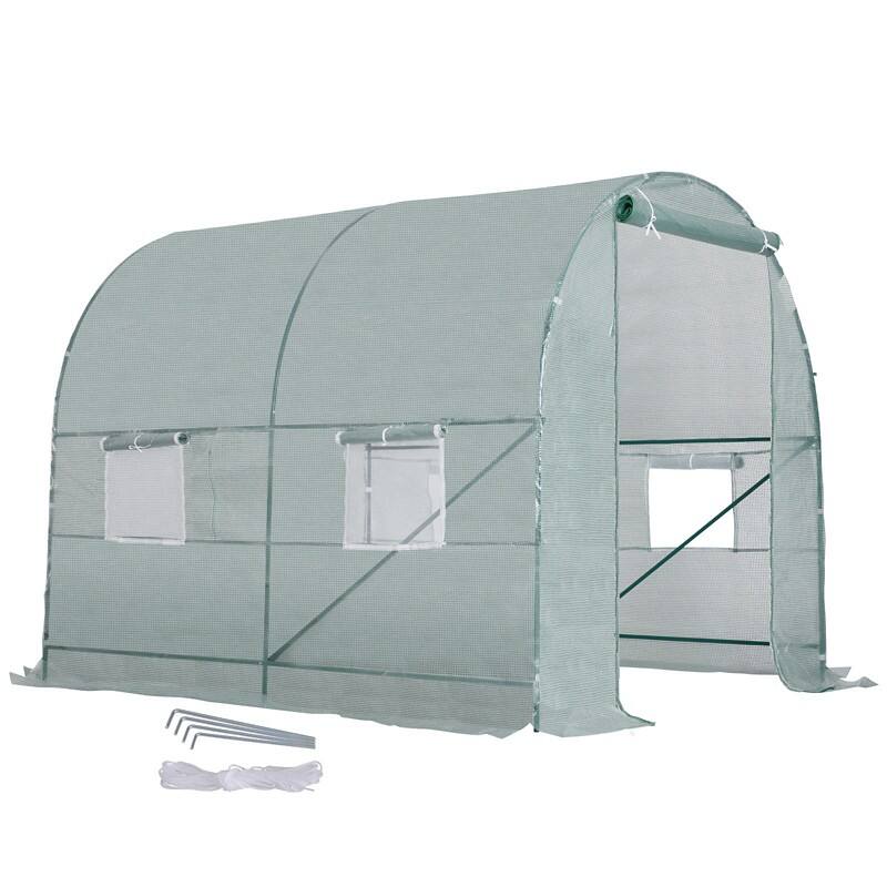 OutSunny Greenhouse 2 x 2.45 x 2 m Green
