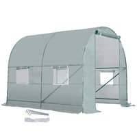 OutSunny Greenhouse Outdoors Waterproof Green 2000 mm x 2450 mm x 2000 mm