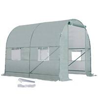 Outsunny Greenhouse Outdoors Waterproof Green 2000 mm x 2450 mm x 2000 mm