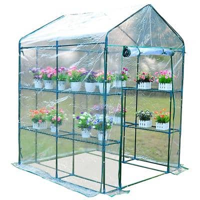 Outsunny Greenhouse 01-0472 Outdoors Waterproof Green 1430 mm x 1430 mm x 1950 mm