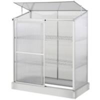 Outsunny Greenhouse Outdoors Waterproof Silver 580 mm x 1295 mm x 1405 mm