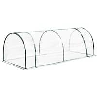 OutSunny Greenhouse Outdoors Waterproof Transparent, Dark Green 1000 mm x 2500 mm x 800 mm