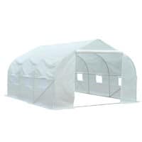 OutSunny Greenhouse Outdoors Waterproof White 3000 mm x 3500 mm x 2000 mm