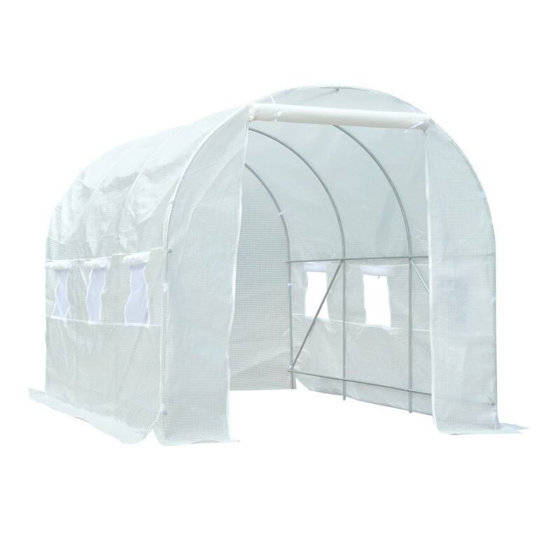 OutSunny Greenhouse 2 x 3.5 x 2 m White